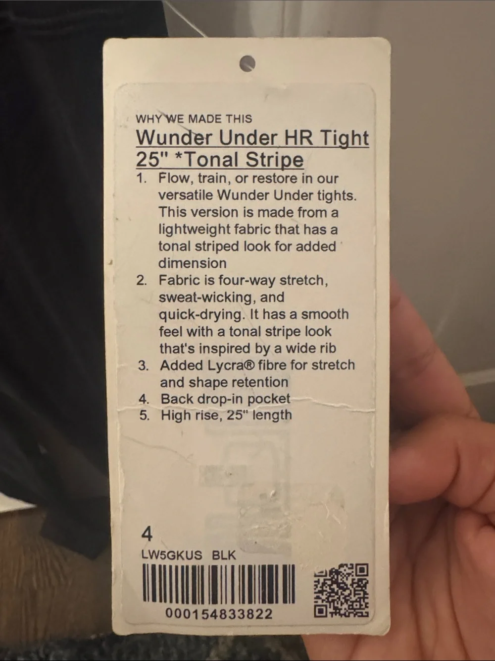 NWT Lululemon Wunder Under HR Tight 25